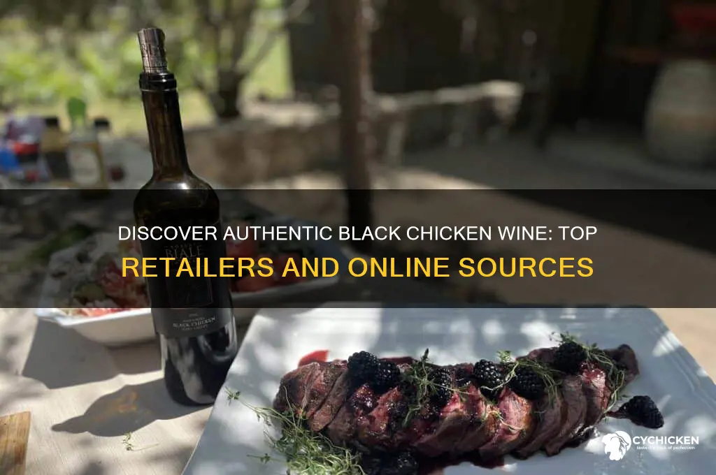 where to buy black chicken wine