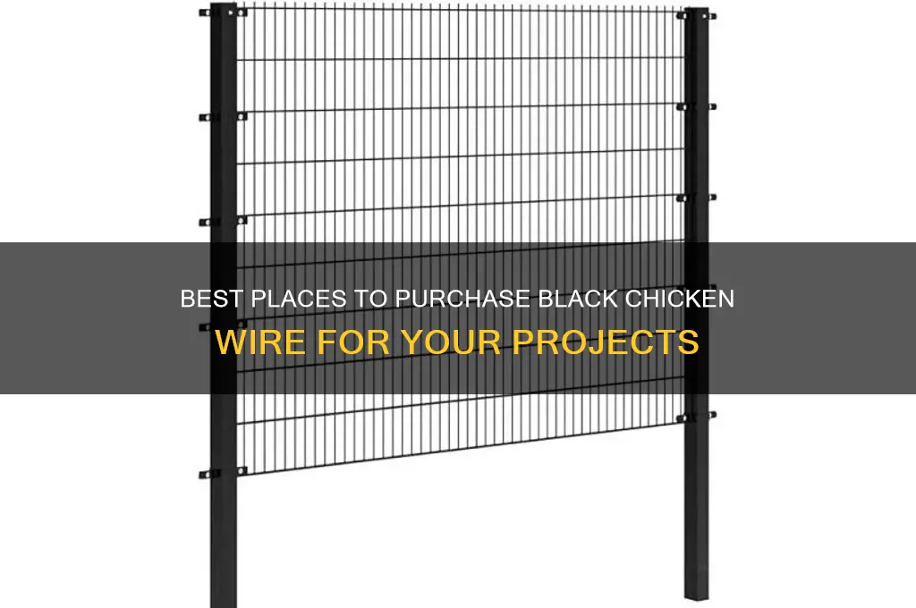where to buy black chicken wire