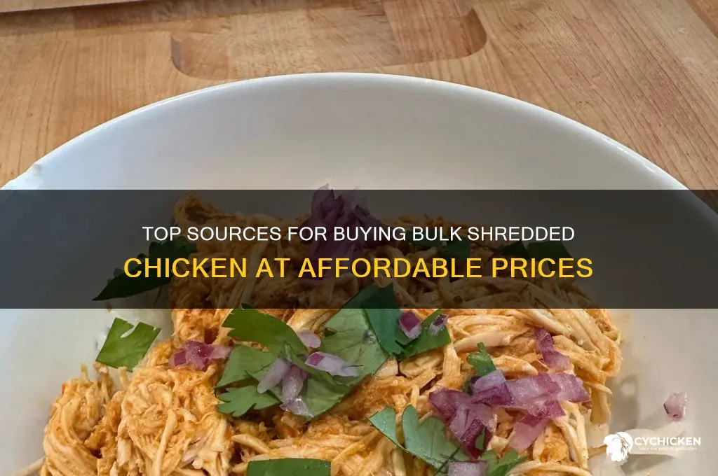 where to buy bulk shredded chicken