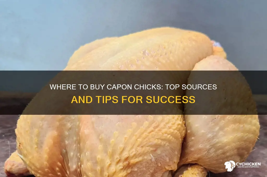 where to buy capon chicks