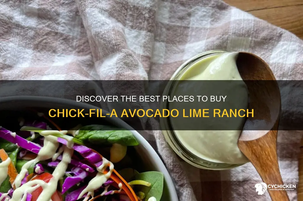 where to buy chick fil a avocado lime ranch