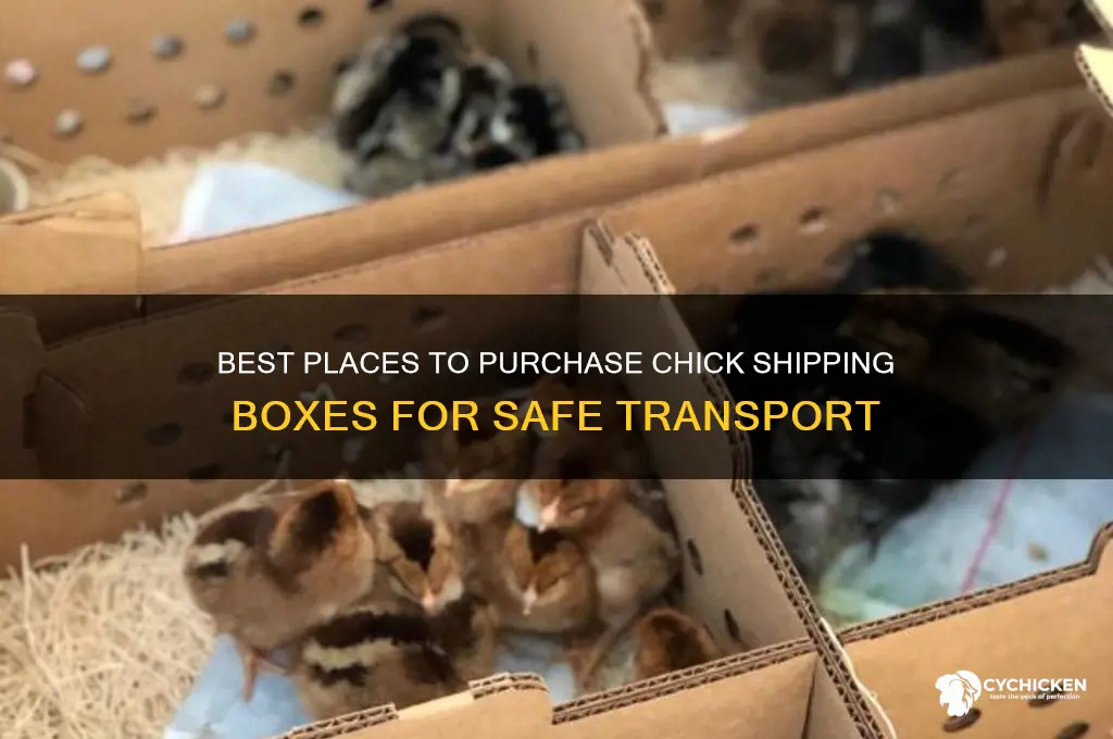 where to buy chick shipping boxes
