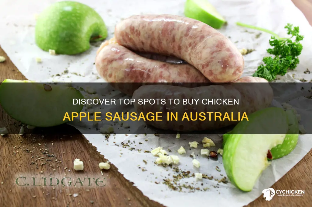 where to buy chicken apple sausage australia