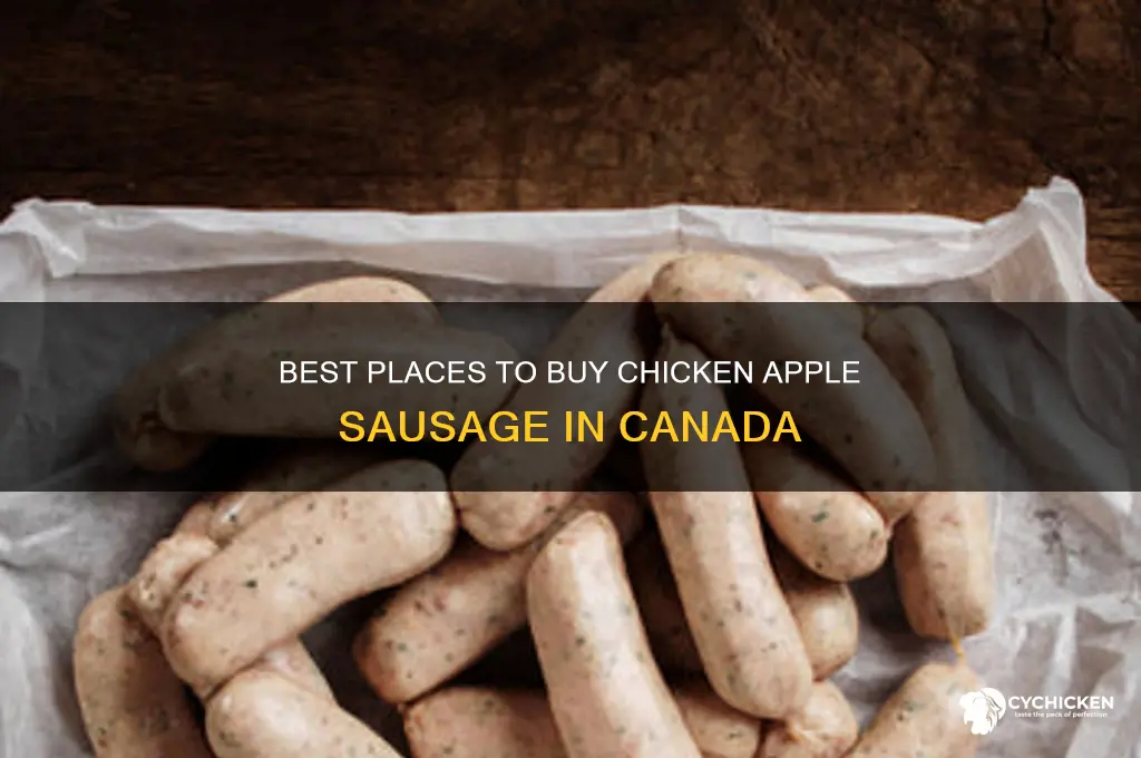 where to buy chicken apple sausage canada
