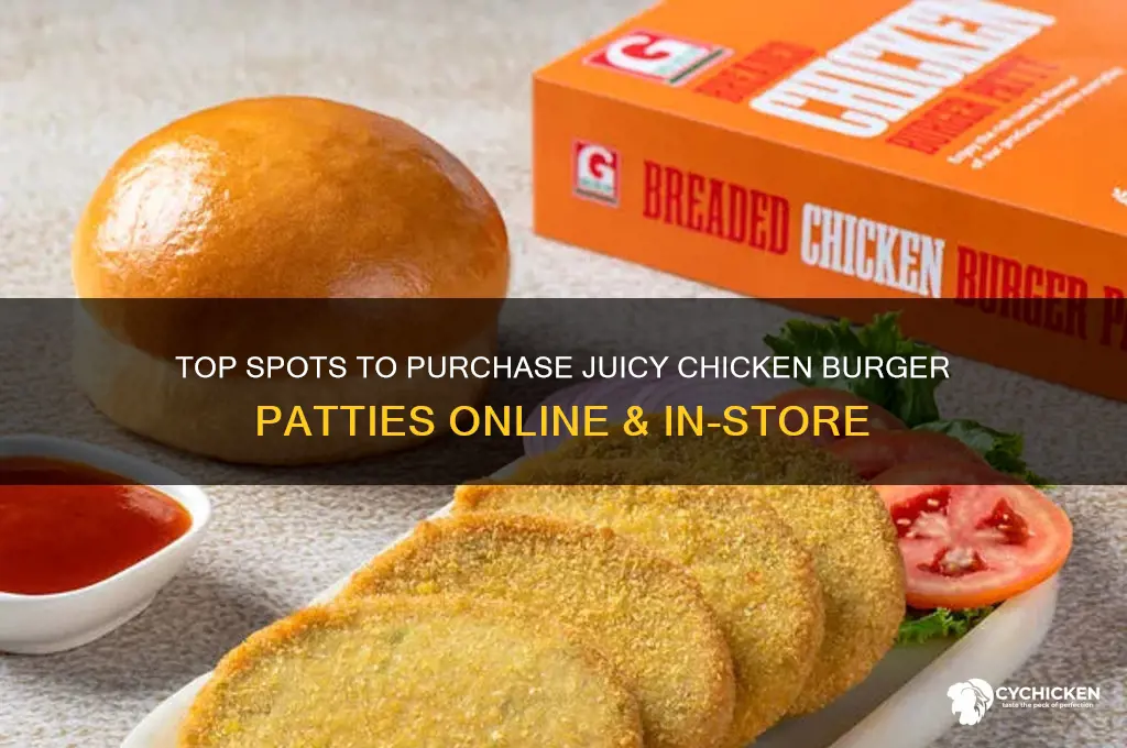 where to buy chicken burger patties