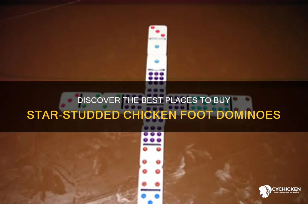 where to buy chicken foot dominoes with stars