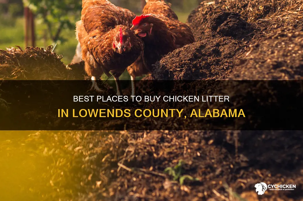 where to buy chicken litter in lowends county alabama