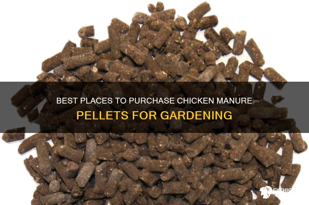 where to buy chicken manure pellets