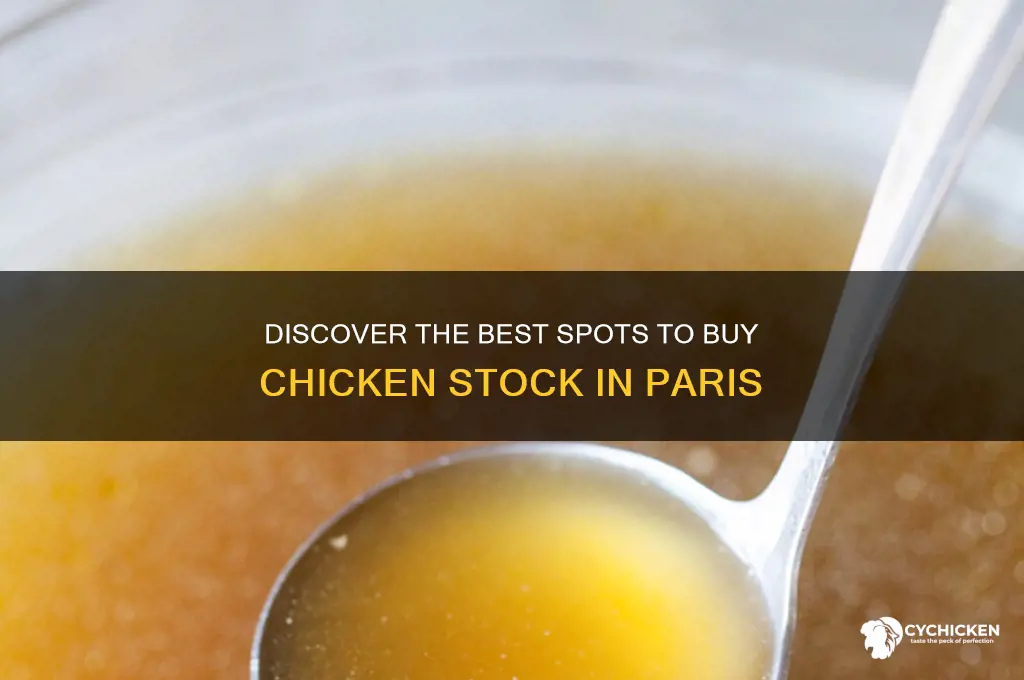 where to buy chicken stock in paris