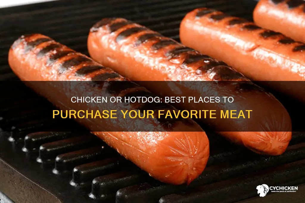 where to buy chicken vs hotdog
