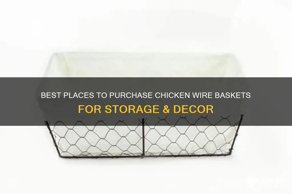 where to buy chicken wire baskets