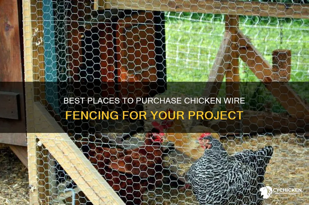 where to buy chicken wire fence