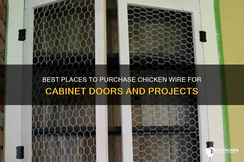 where to buy chicken wire for cabinets