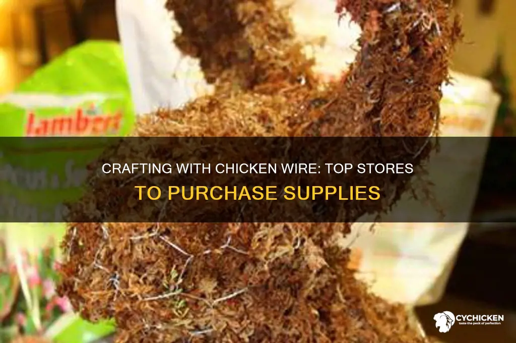 where to buy chicken wire for crafts