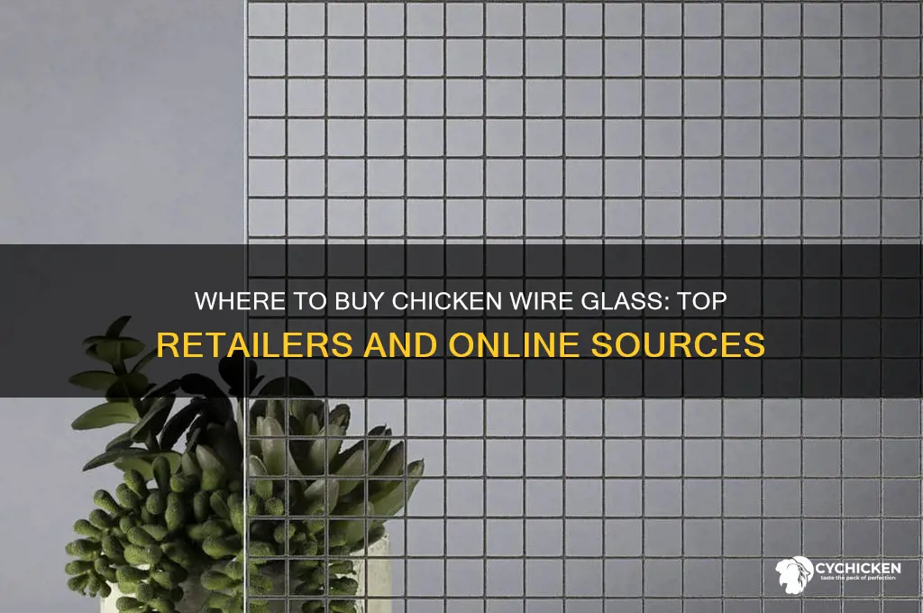 where to buy chicken wire glass