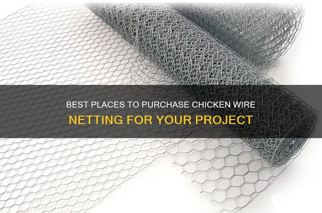 where to buy chicken wire netting