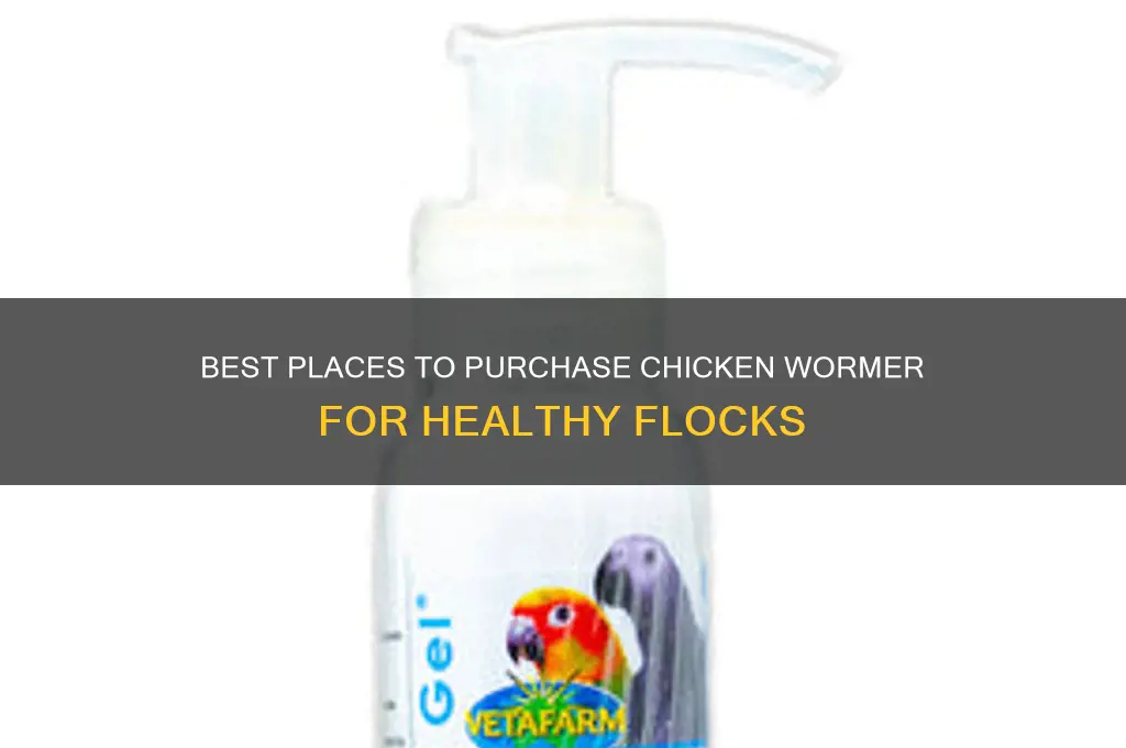 where to buy chicken wormer