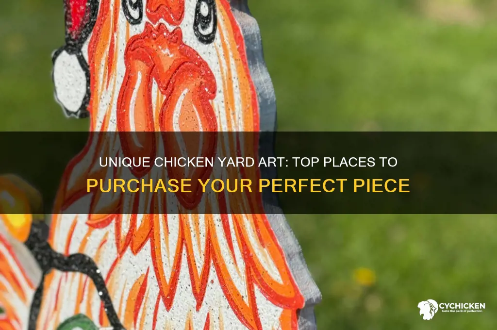 where to buy chicken yard art