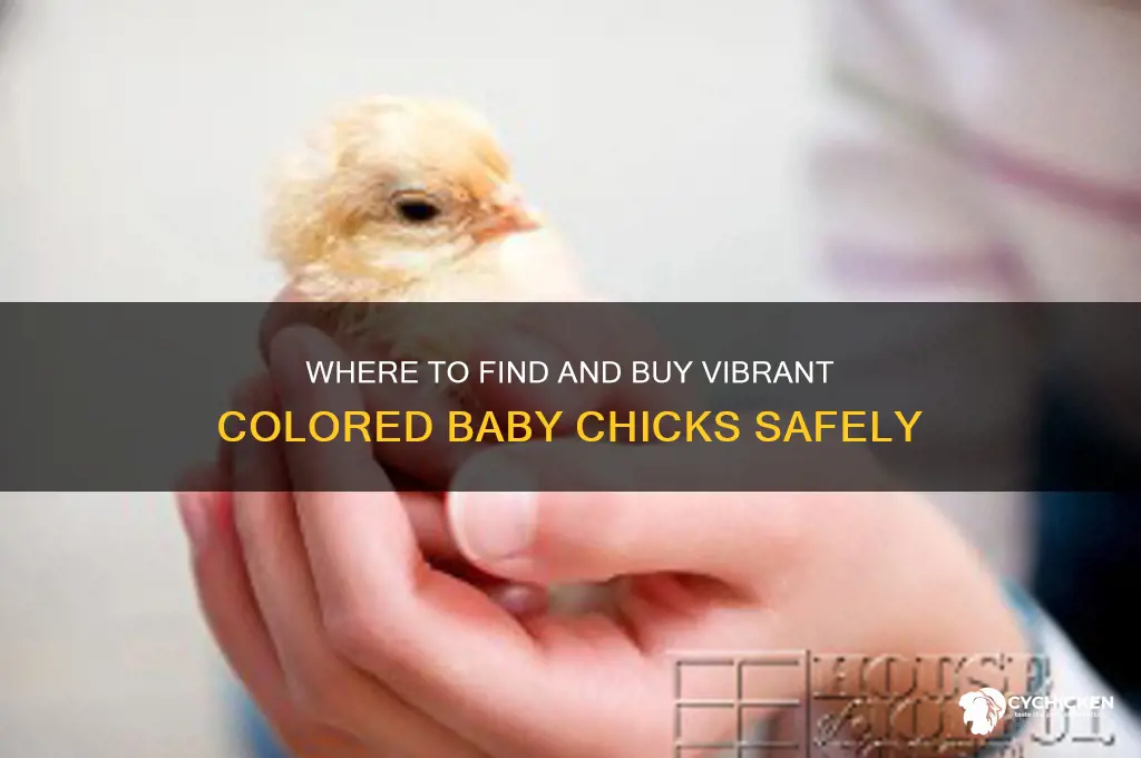 where to buy colored baby chicks