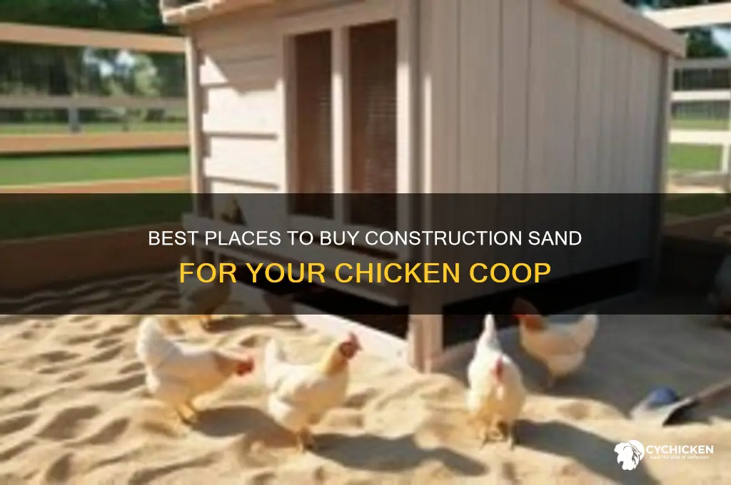 where to buy construction sand for chicken coop
