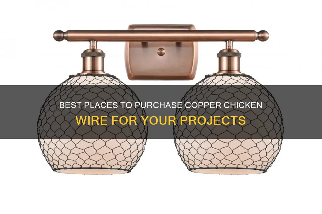 where to buy copper chicken wire