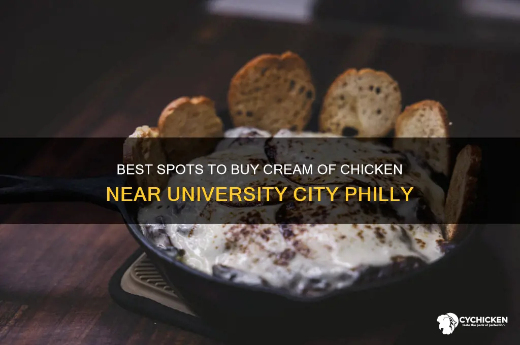 where to buy cream od chicken near university city philly