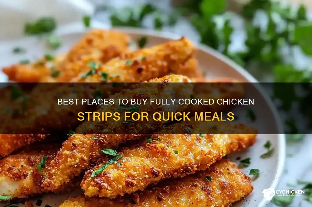 where to buy fully cooked chicken strips
