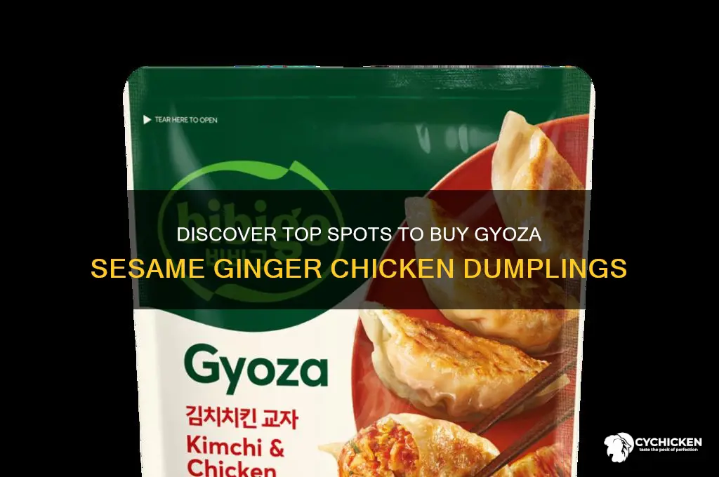 where to buy gyoza sesame ginger chicken dumplings