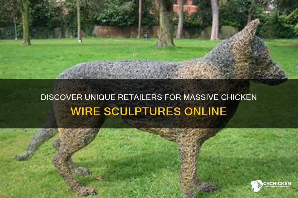 where to buy huge chicken wire sculpture