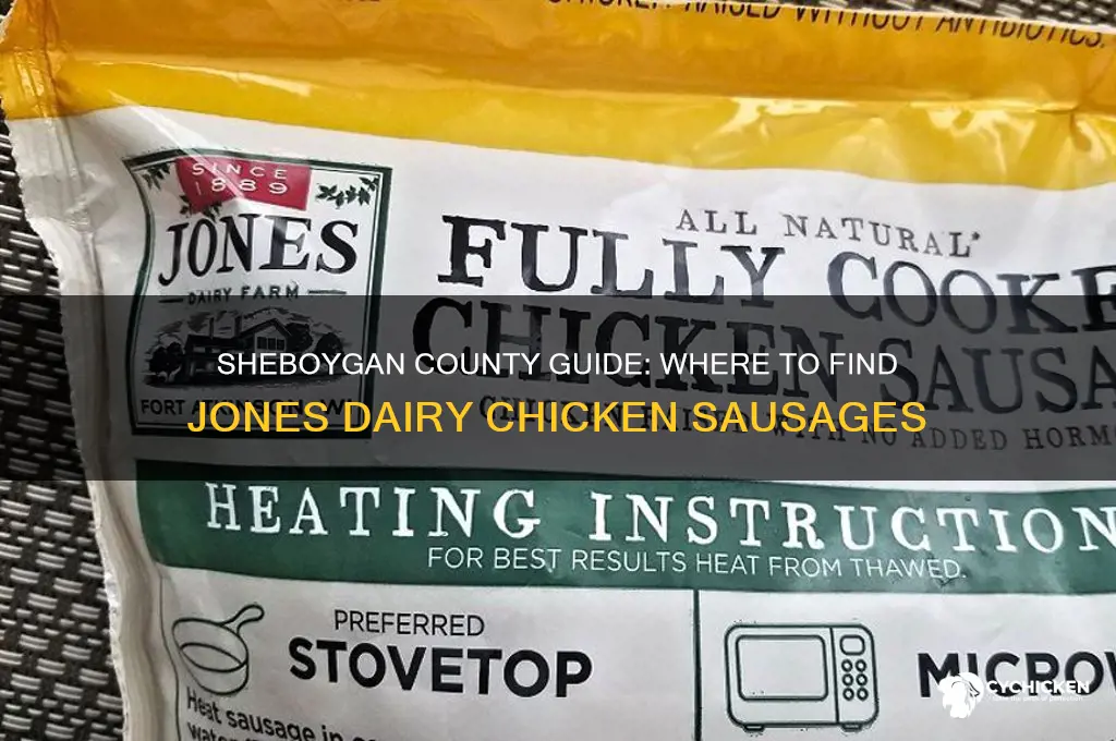 where to buy jones dairy chicken sausages in sheboygan county