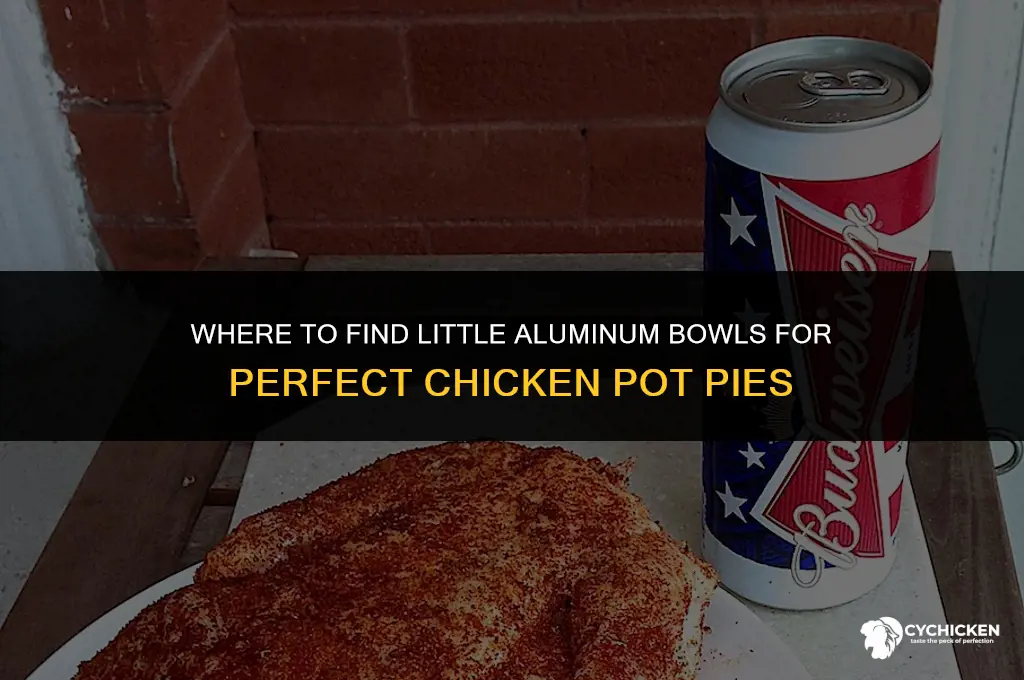 where to buy little alluminum bowls for chicken pot pies