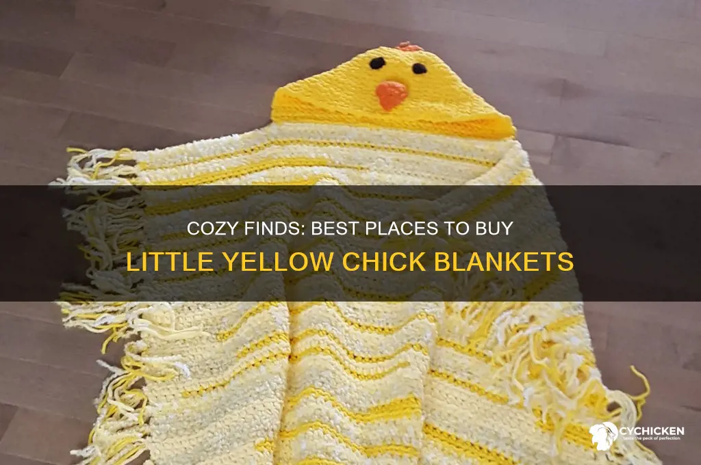 where to buy little yellow chick blankets