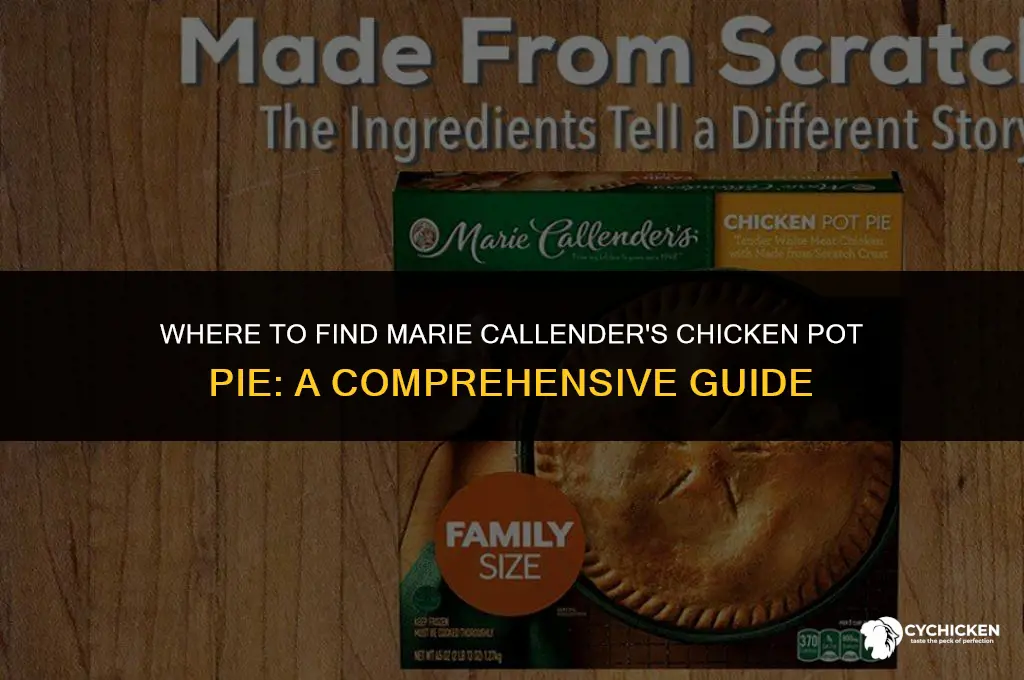 where to buy marie callender chicken pot pie