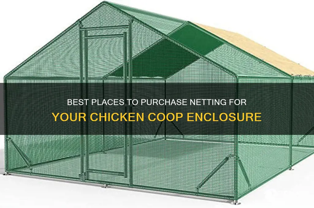 where to buy netting to go over chicken lot