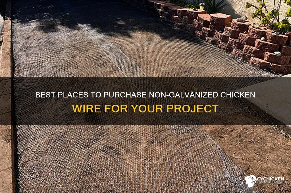 where to buy non galvanized chicken wire