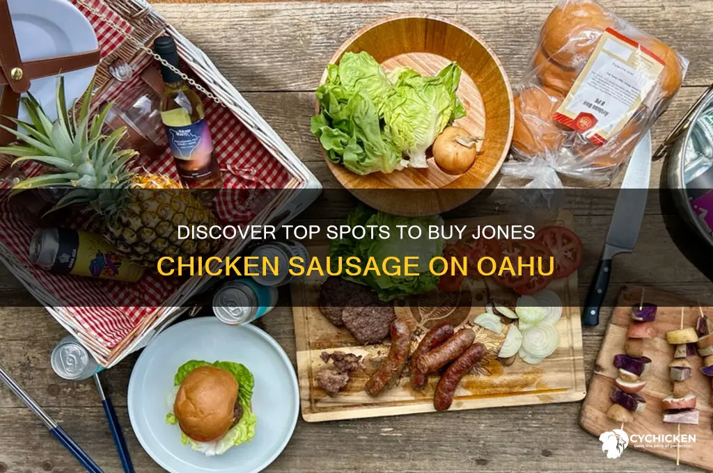 where to buy on oahu jones chicken sausage