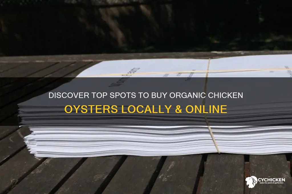 where to buy organic chicken oysters