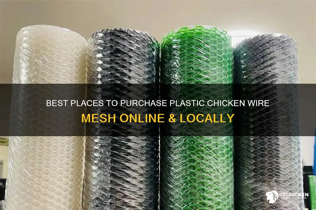 where to buy plastic chicken wire mesh