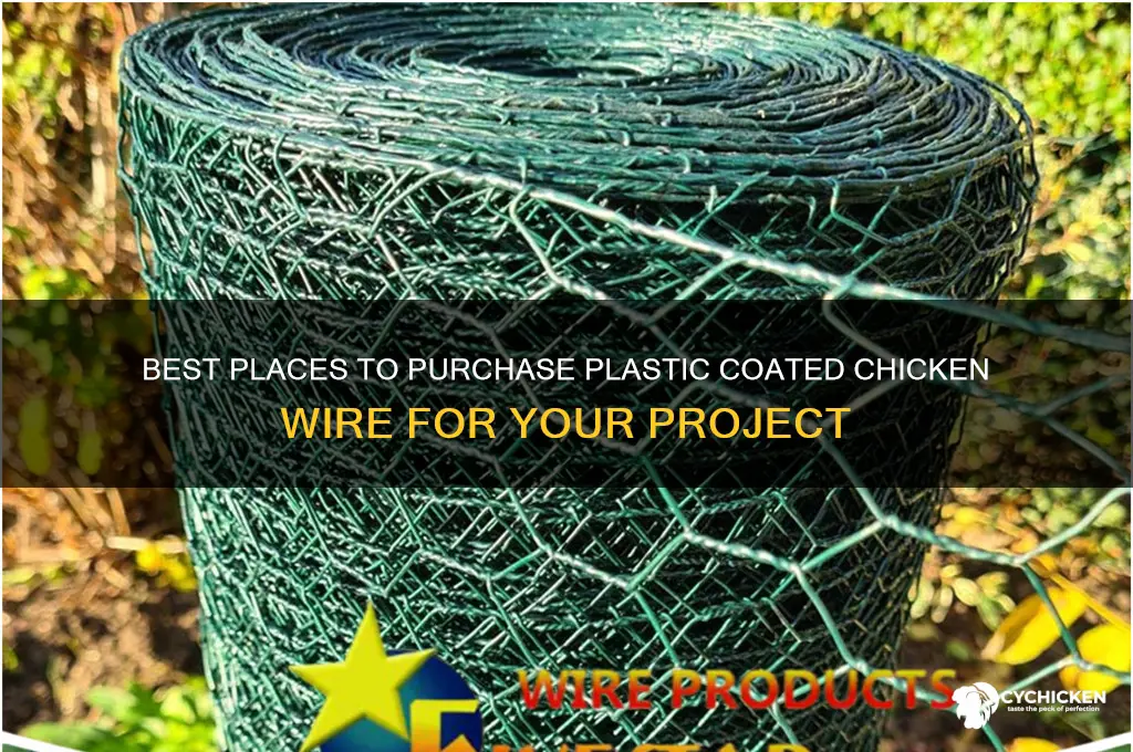 where to buy plastic coated chicken wire