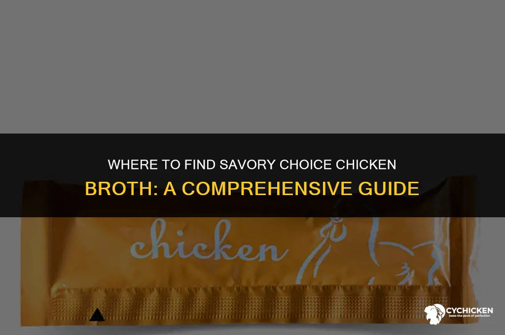 where to buy savory choice chicken broth