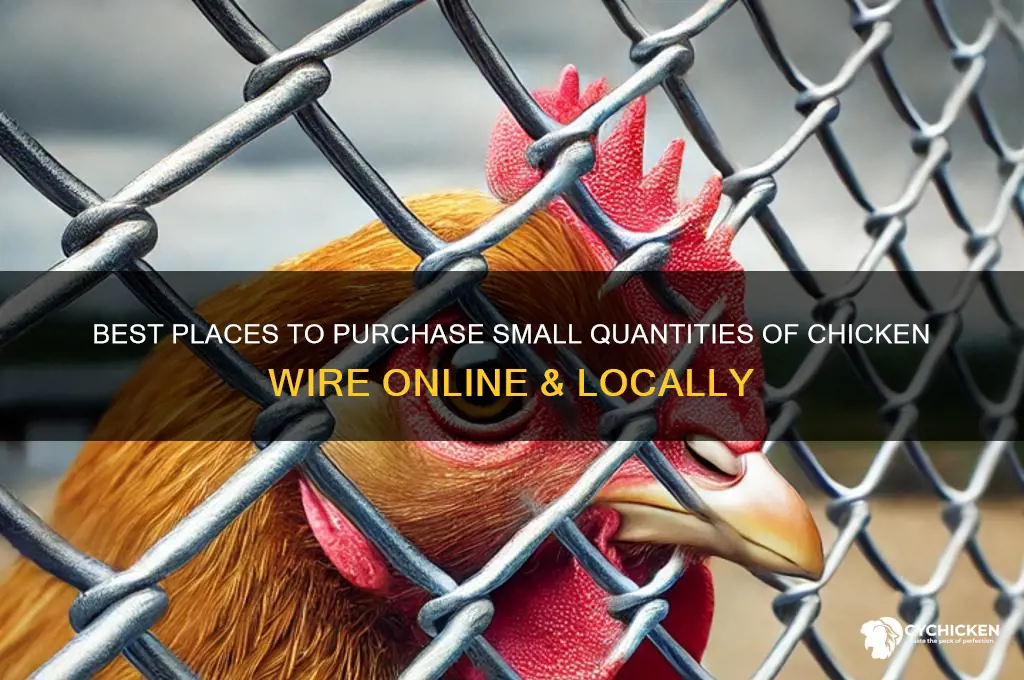where to buy small amounts of chicken wire