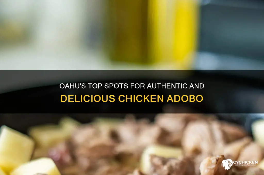 where to buy the best chicken adobo in oahu