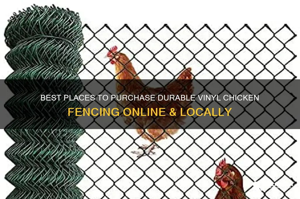where to buy vinyl chicken fencing