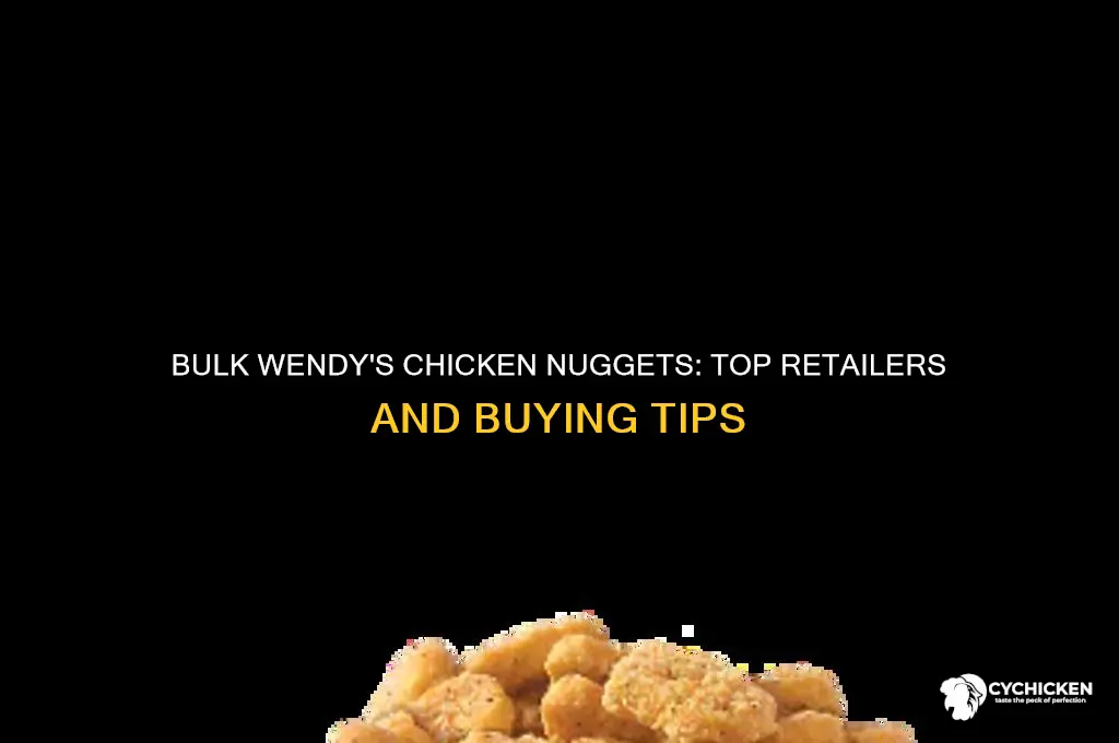 where to buy wendys chicken nuggets in bulk