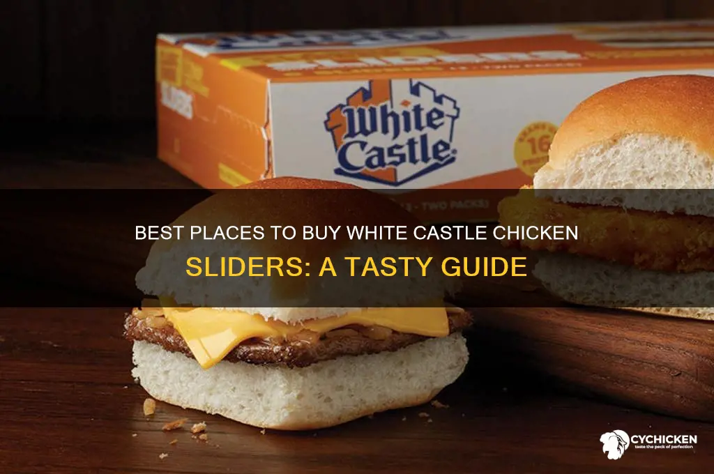 where to buy white castle chicken sliders