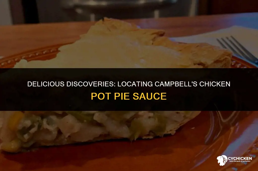 where to find campbells chicken pot pie sauce