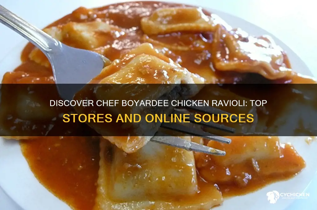 where to find chef boyardee chicken ravioli