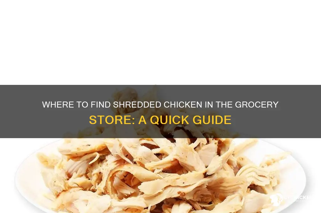 where to find shredded chicken in grocery store