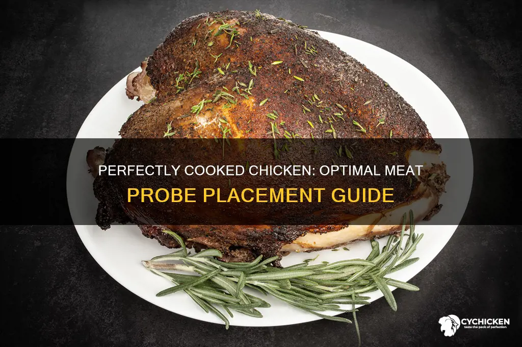where to insert meat probe in chicken