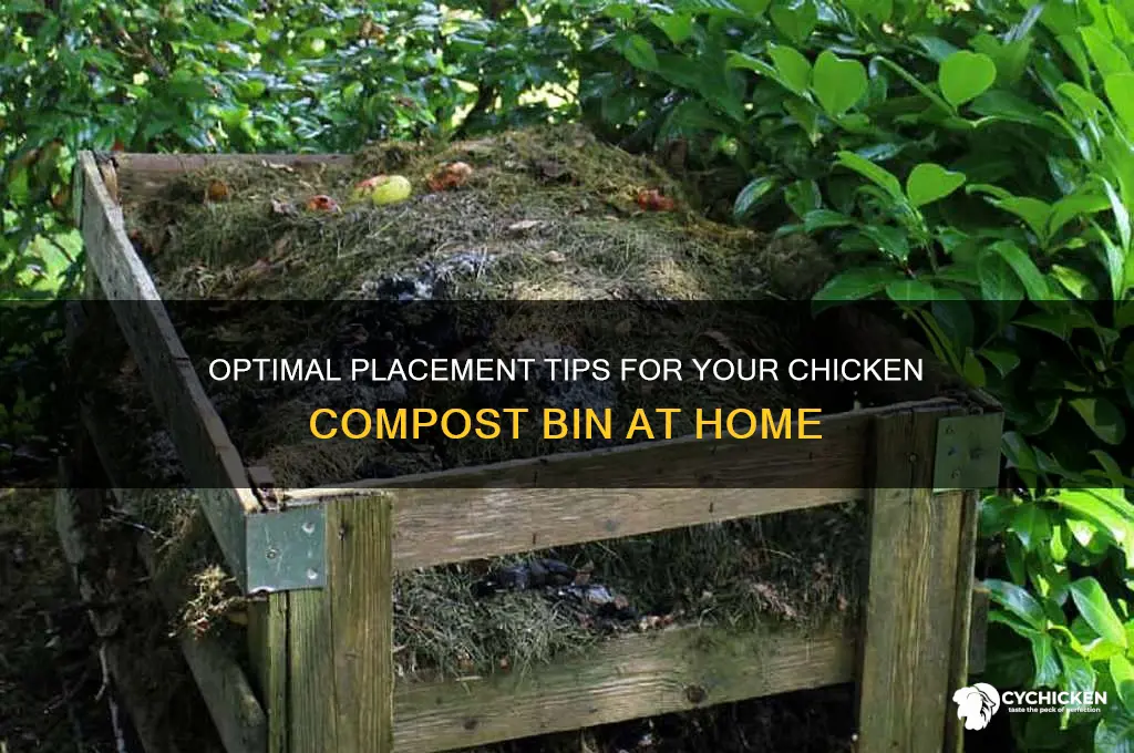 where to place a chicken compost bin